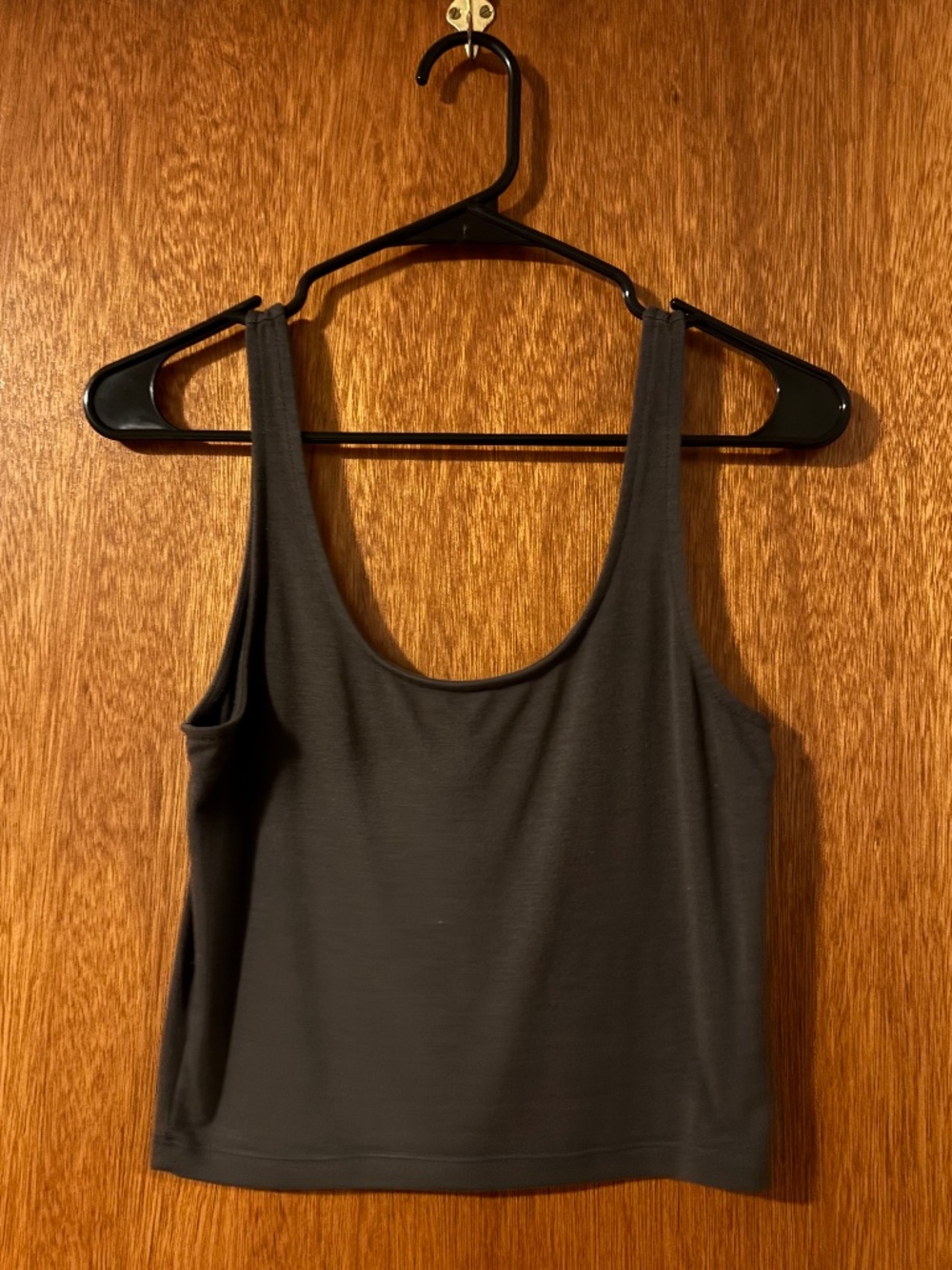 Gray Crop Top